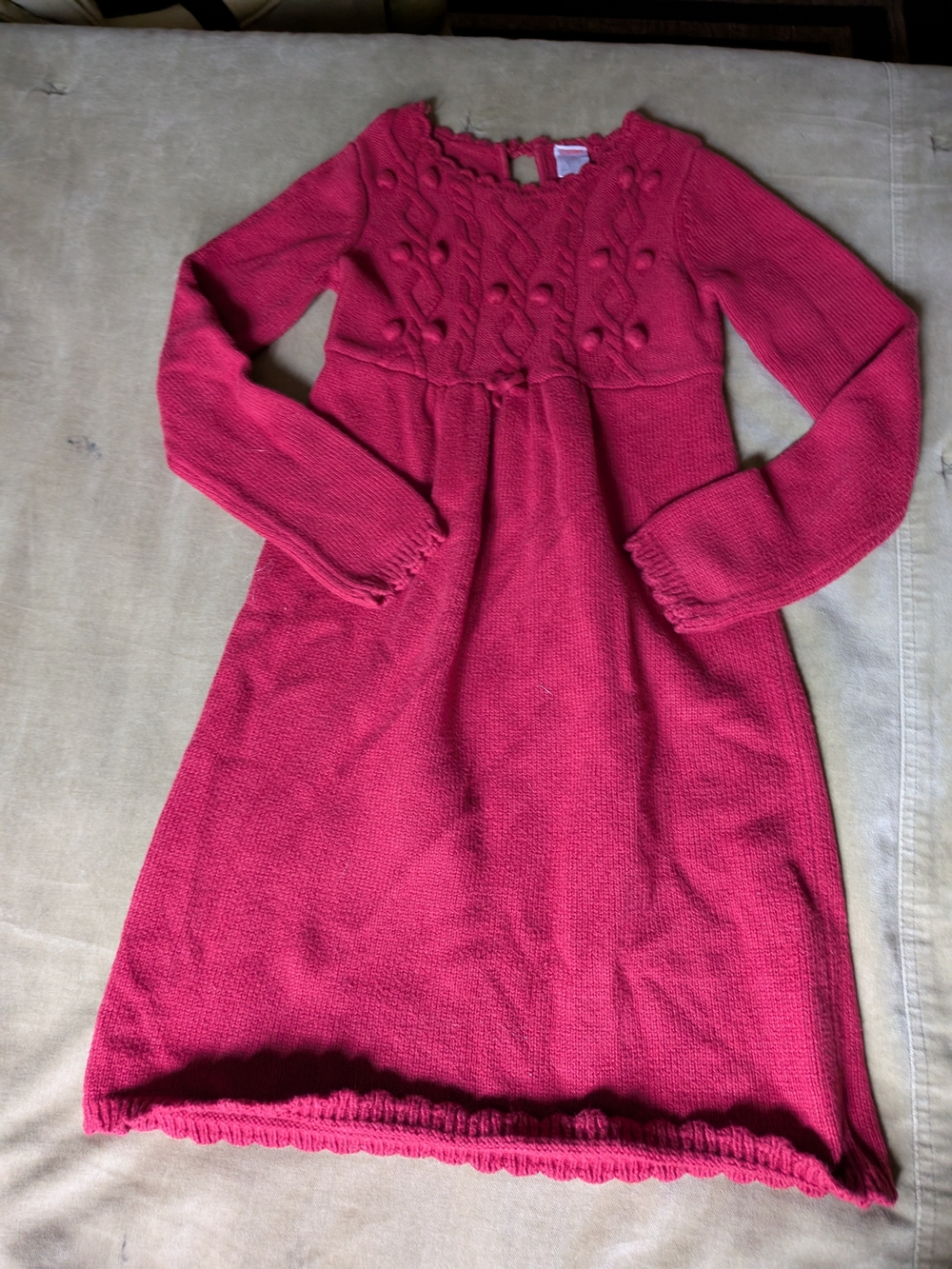 Gymboree Raspberry Pink Knit Long-Sleeve Dress